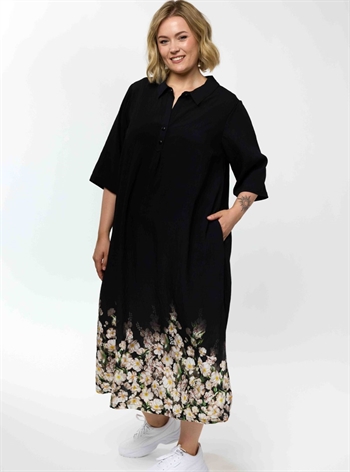 Gozzip - Benna kjole, Sort Print